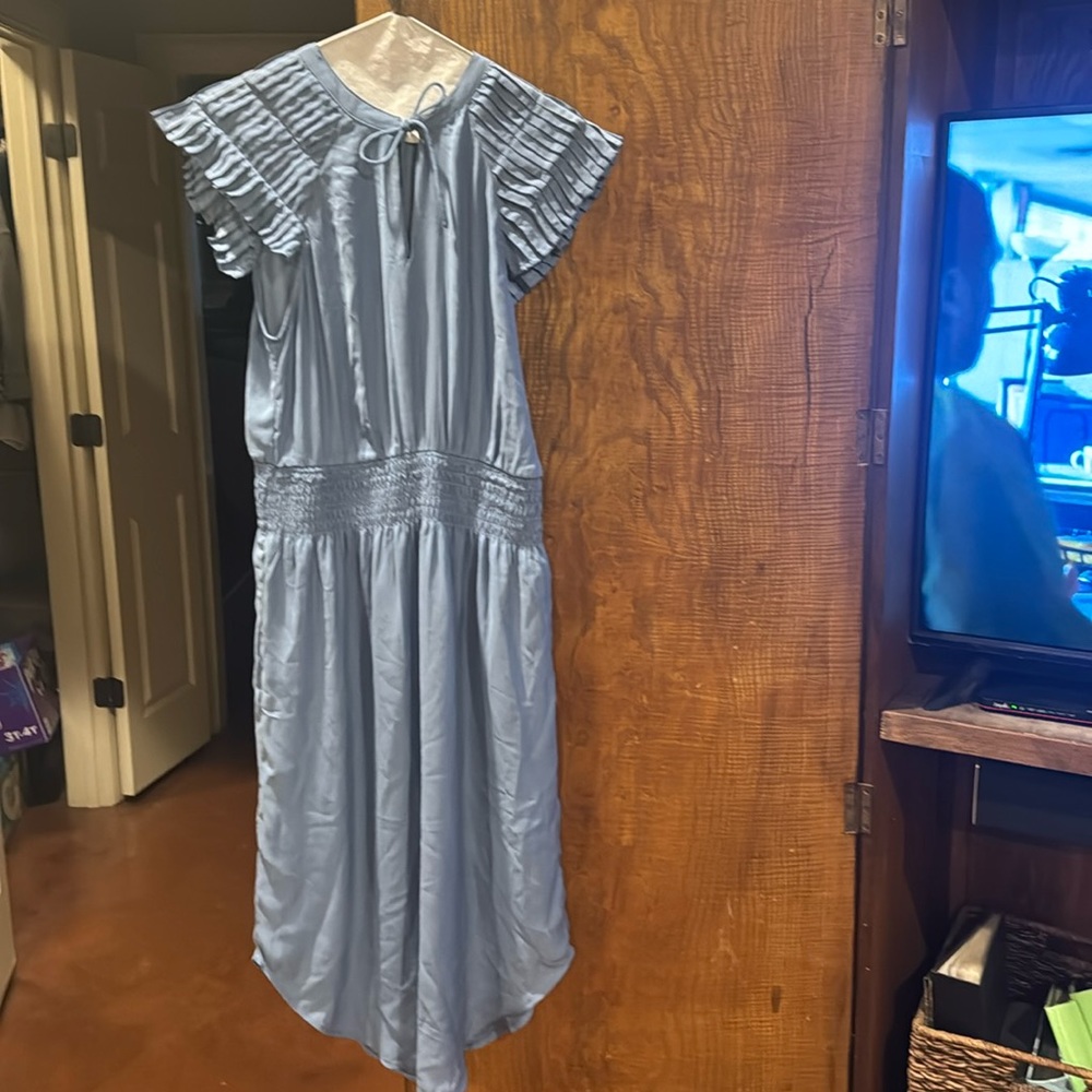 Women blue dress